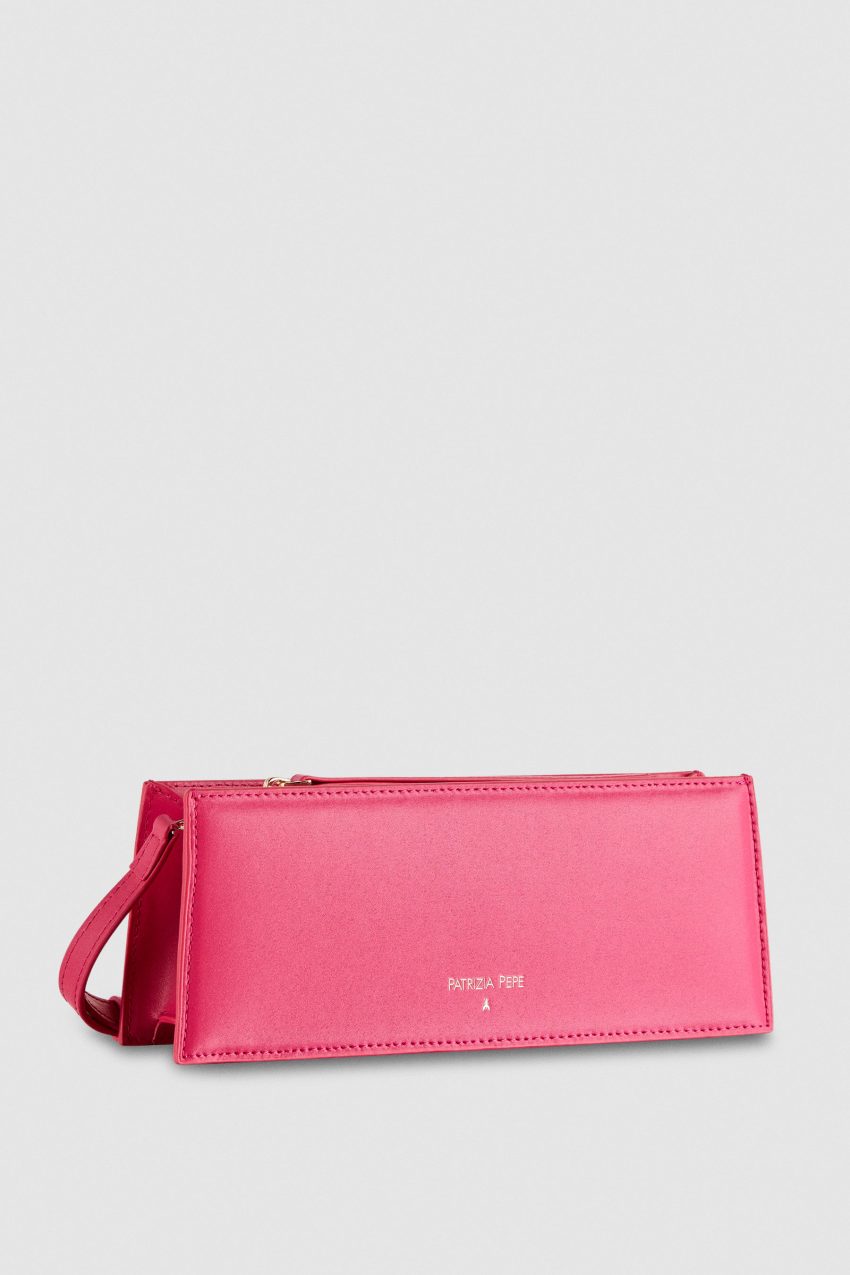 Patrizia Pepe Leather Shoulder Pocket Bag Pinkki | AGQ470196