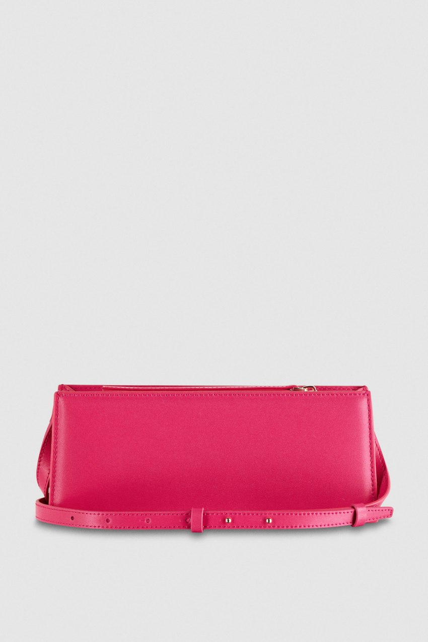 Patrizia Pepe Leather Shoulder Pocket Bag Pinkki | AGQ470196