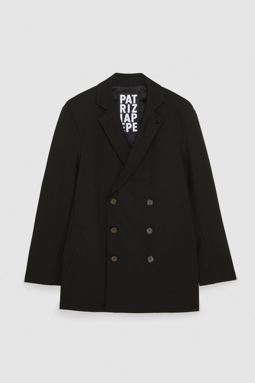 Patrizia Pepe Lined Double-breasted Coat Mustat | NYW719243