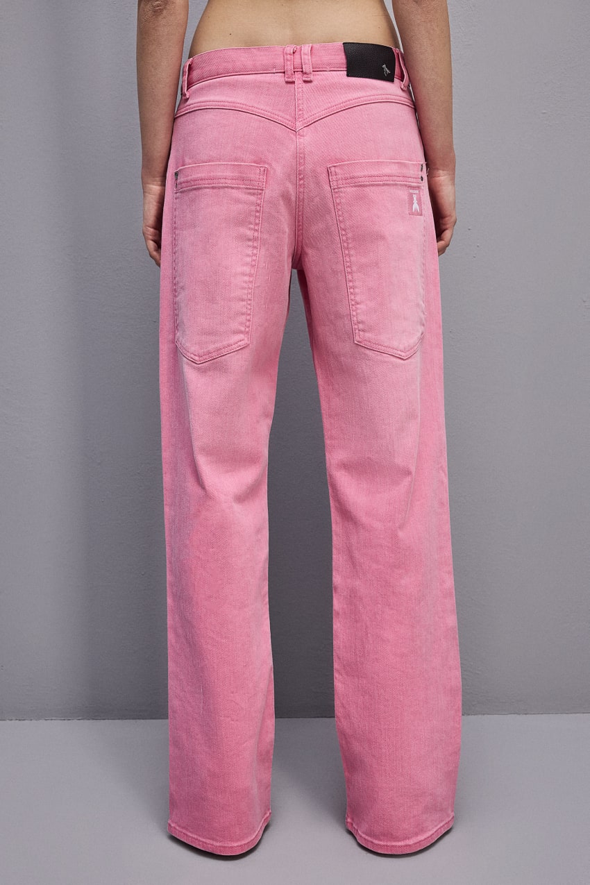 Patrizia Pepe Low Waist Straight Pants Pinkki | MOP123946