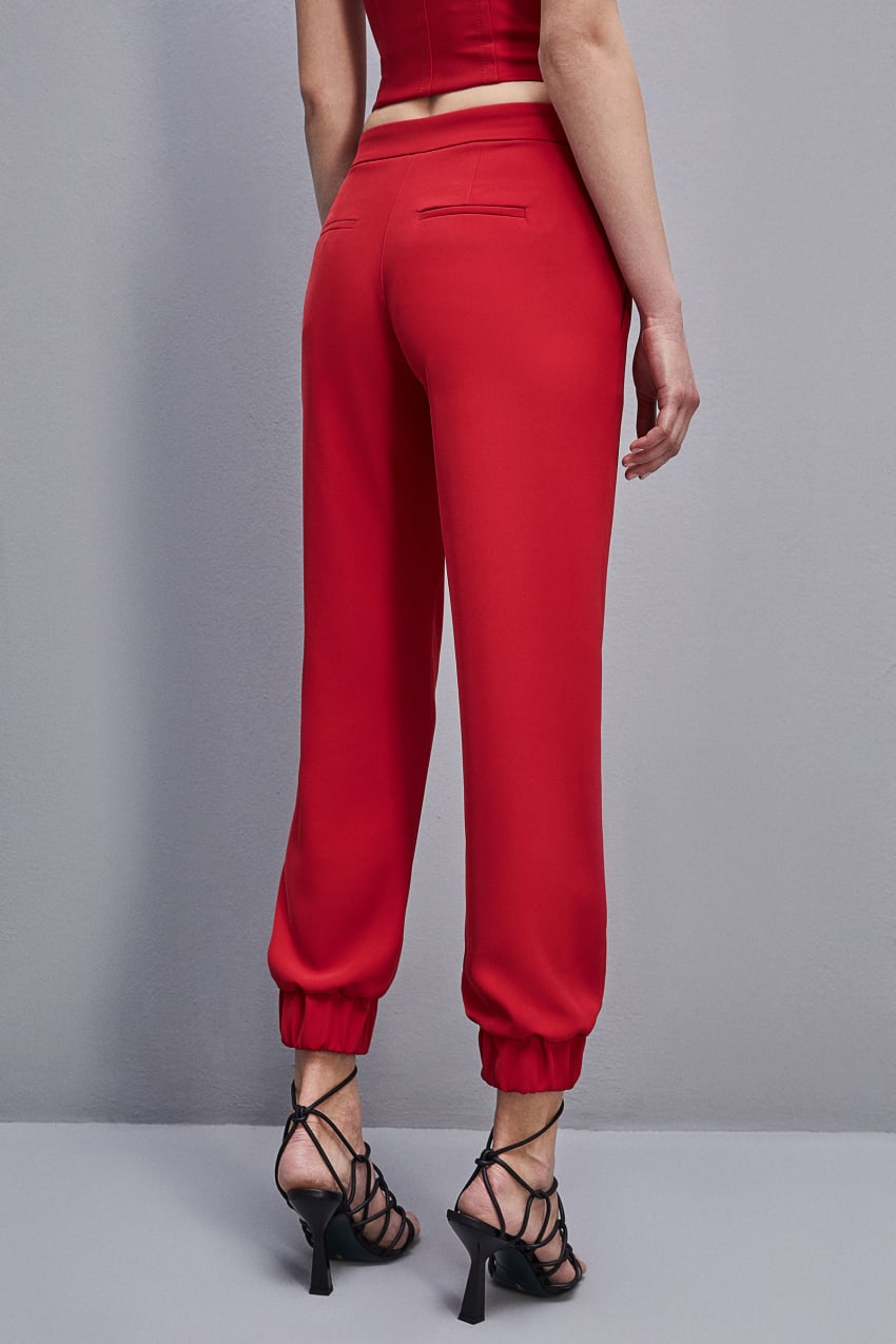 Patrizia Pepe Low-waisted Jogger Pants Punainen | MPS810275