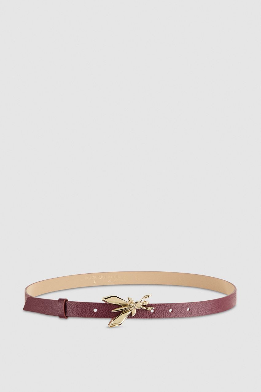 Patrizia Pepe Low-waisted Leather Belt Violetit | KED729016