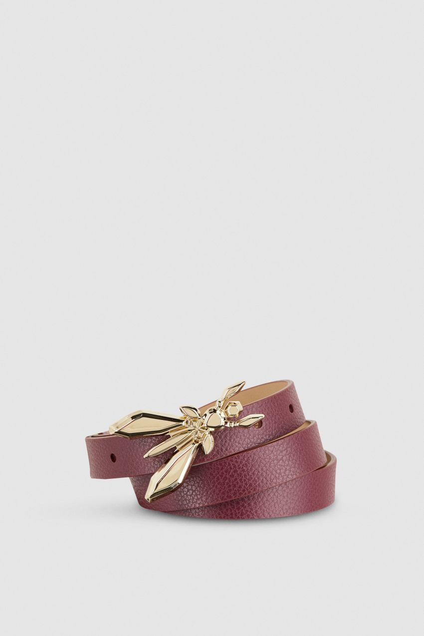 Patrizia Pepe Low-waisted Leather Belt Violetit | KED729016