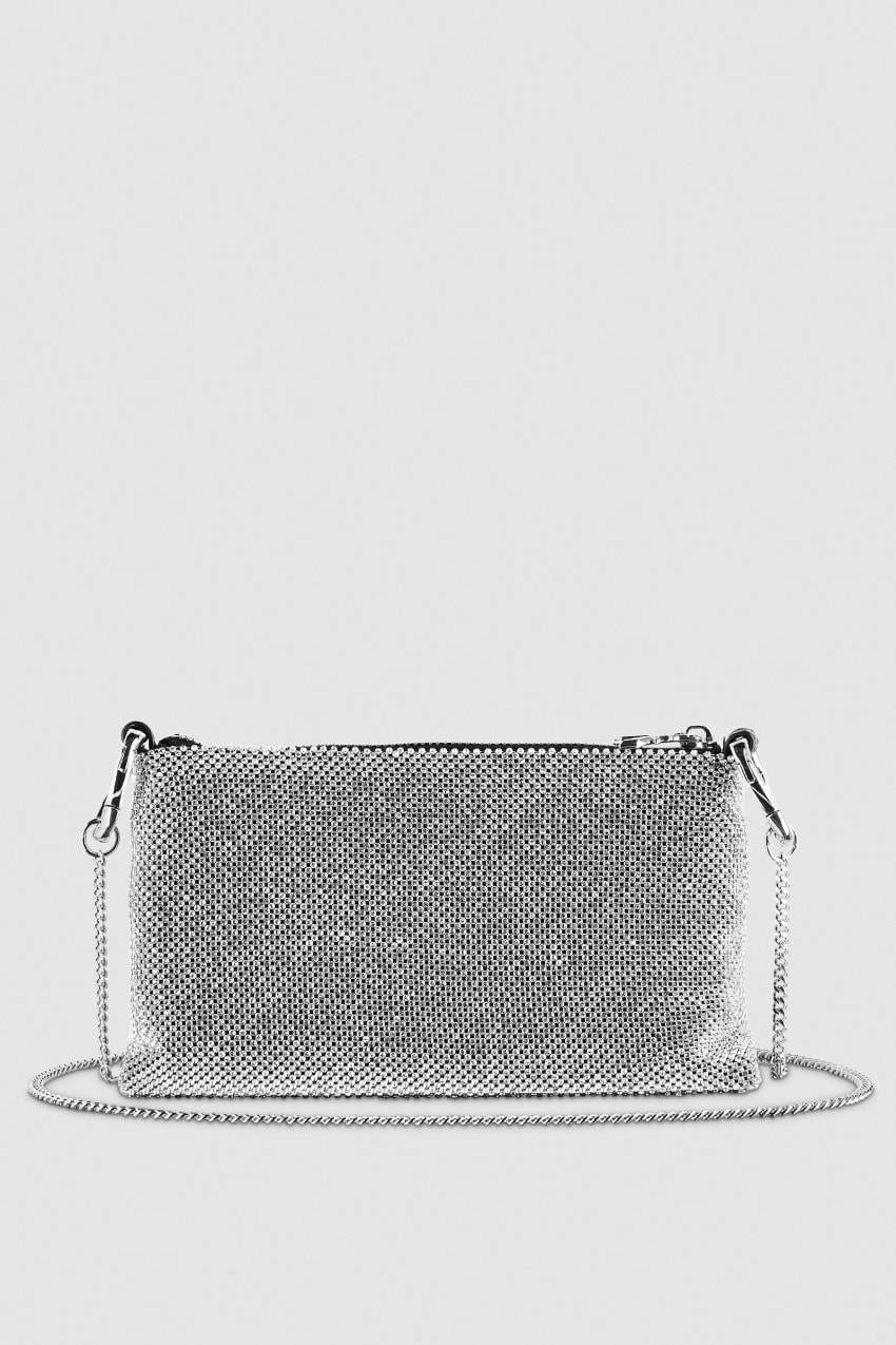 Patrizia Pepe Maxichain Rhinestone Clutch Bag Hopea | WSY389710