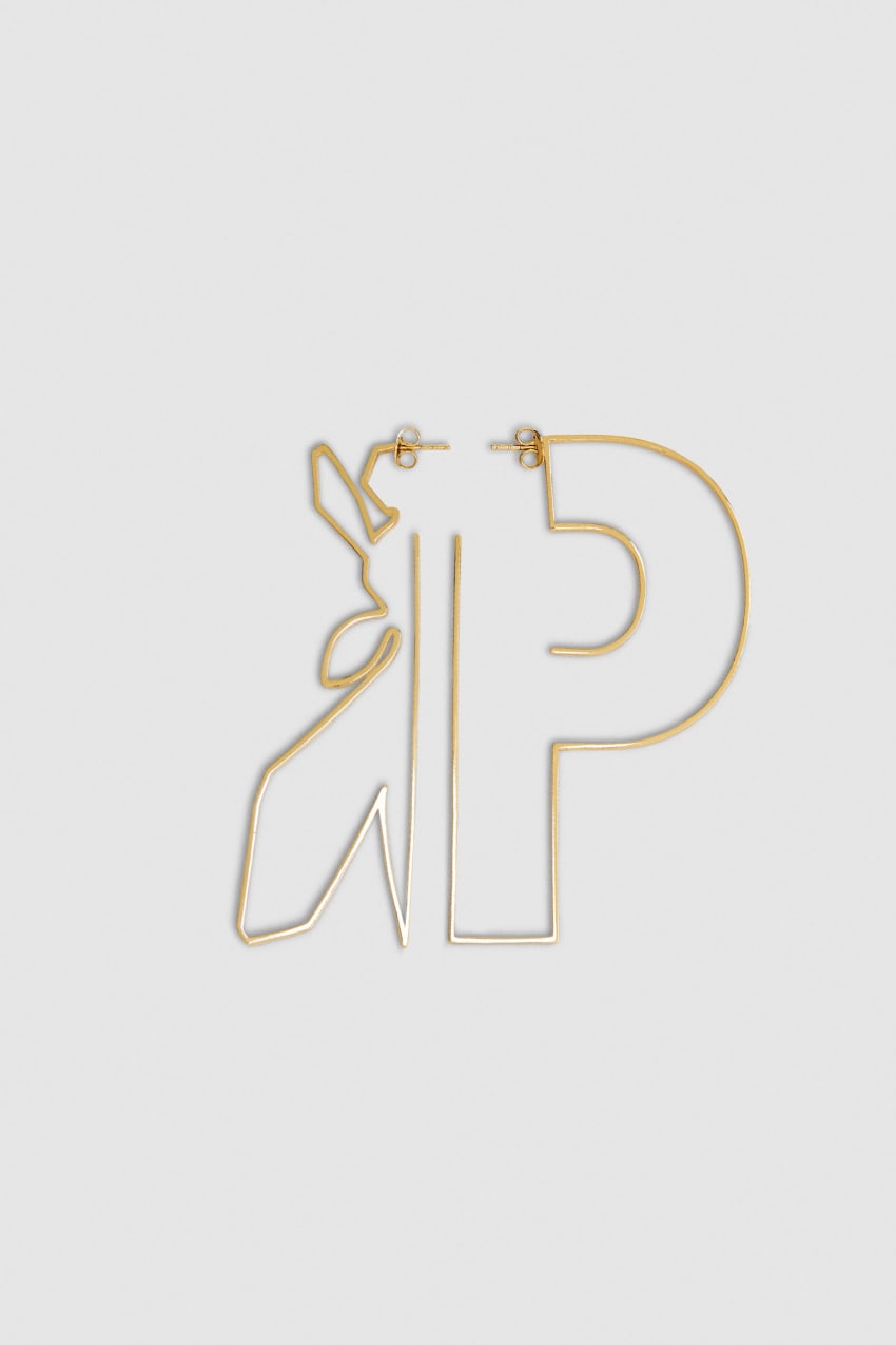 Patrizia Pepe Metal Maxy Fly Brass Earrings Kultaiset | PYI461785