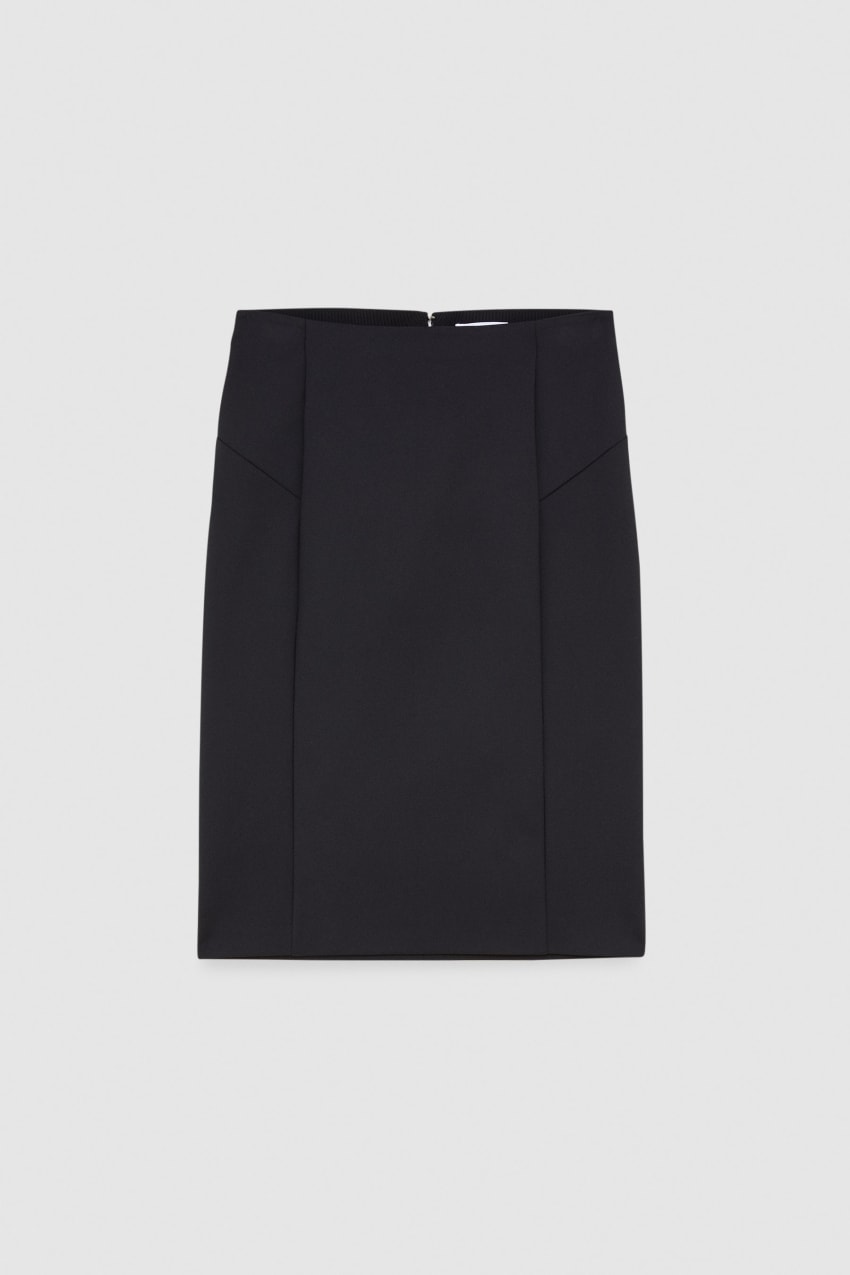 Patrizia Pepe Midi Pencil Skirt Mustat | SIT896241