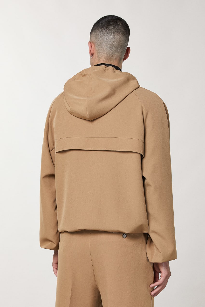 Patrizia Pepe Over Hooded Sweatshirt Beige | XDO328406