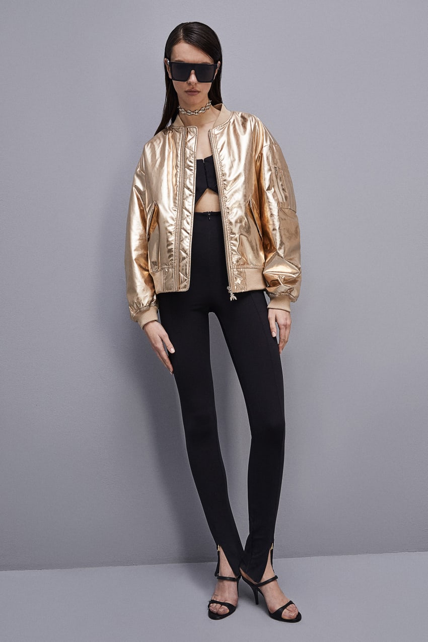 Patrizia Pepe Padded Over Bomber Jacket Kultaiset | HNT184029