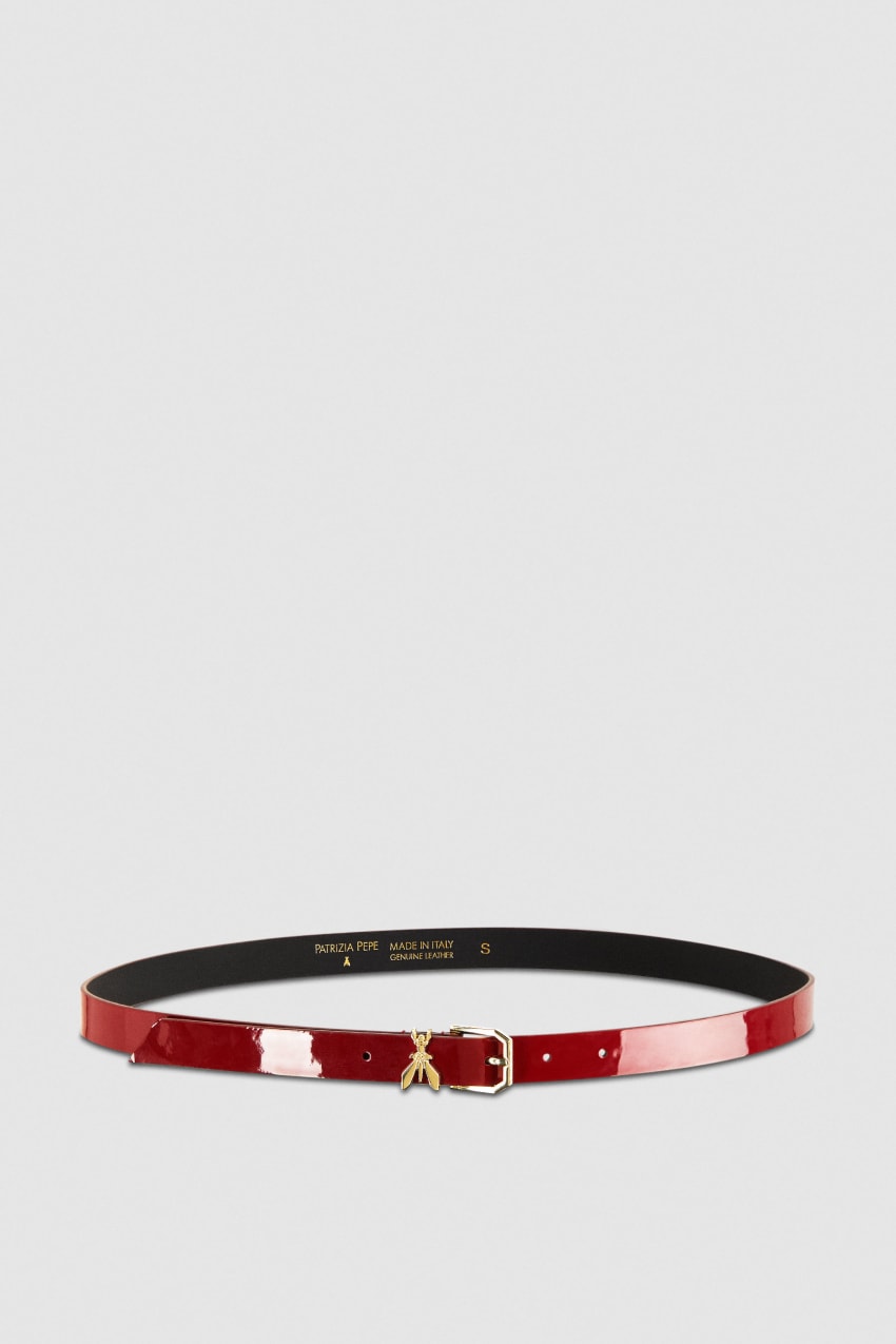 Patrizia Pepe Patent Leather Belt Punainen | NOS341092