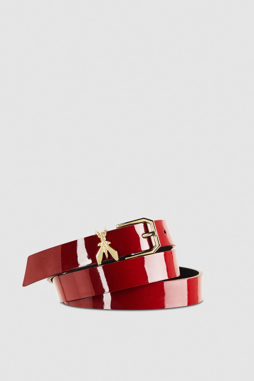 Patrizia Pepe Patent Leather Belt Punainen | NOS341092