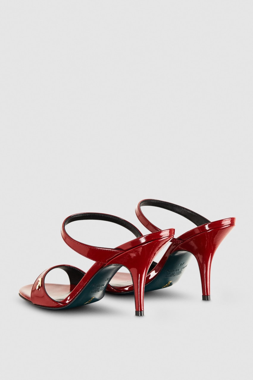 Patrizia Pepe Patent Leather Heeled Sandals Punainen | RKB481763