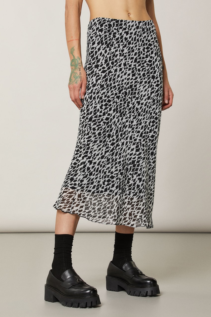 Patrizia Pepe Patterned Midi Skirt Valkoinen | CEM109248