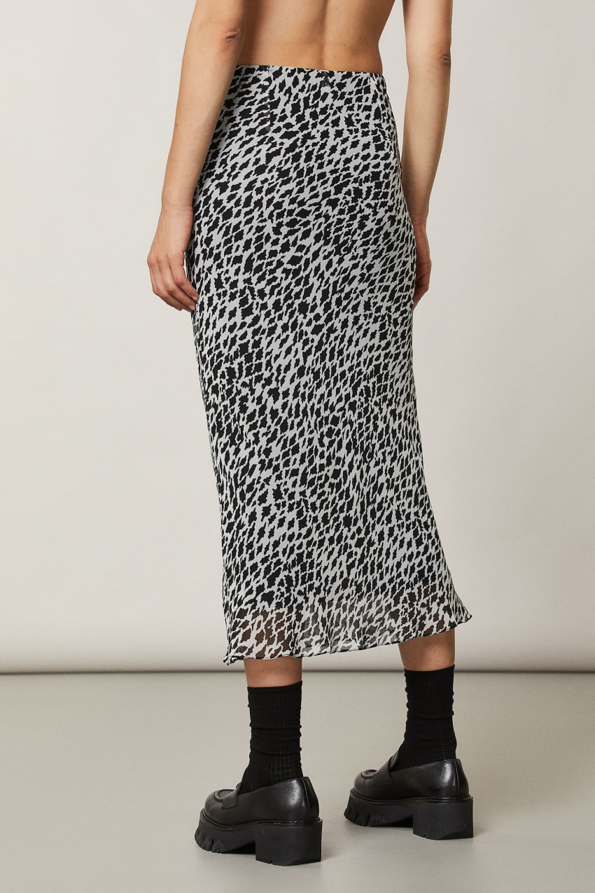 Patrizia Pepe Patterned Midi Skirt Valkoinen | CEM109248