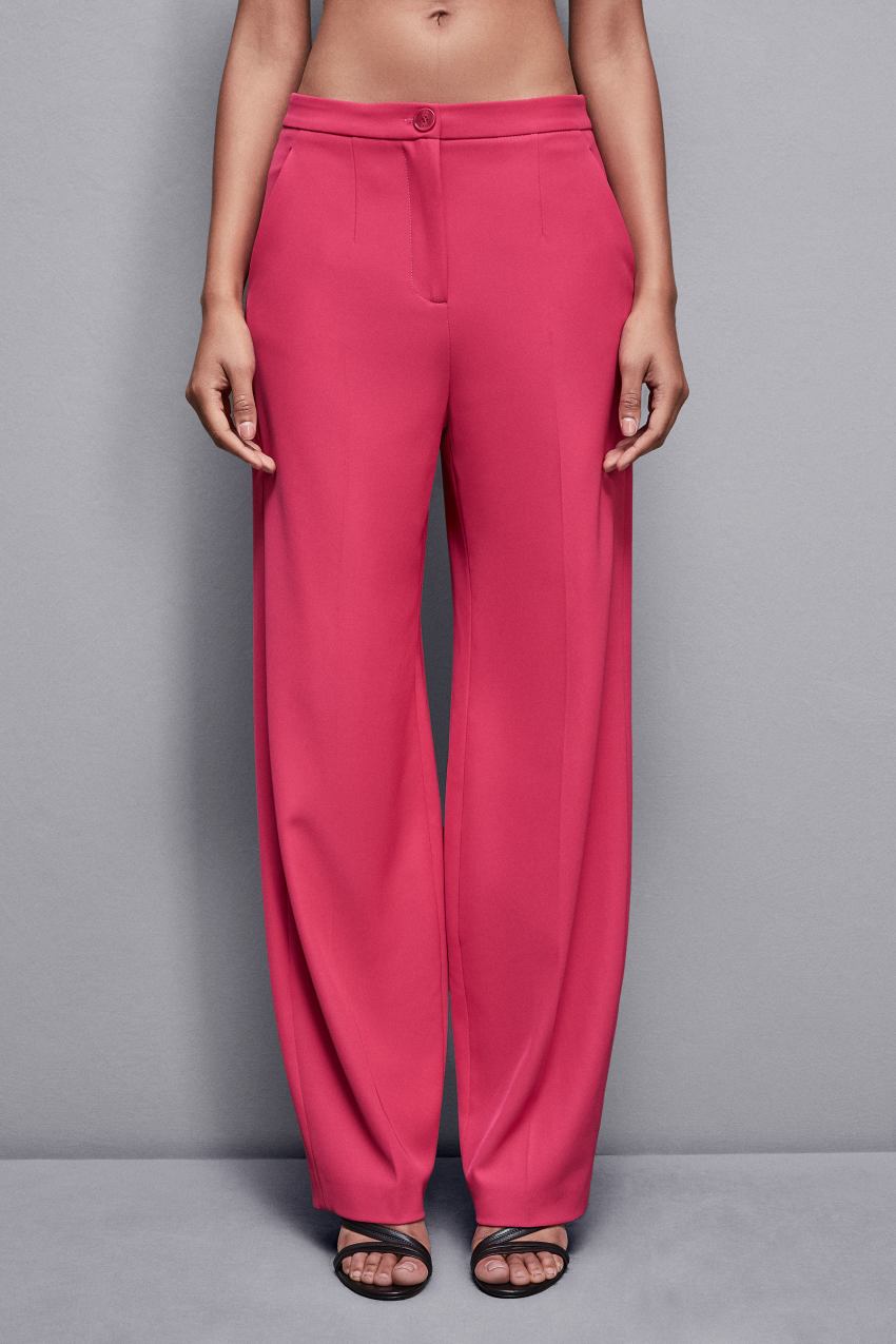 Patrizia Pepe Pleated Pants In Stretch Fabric Pinkki | UHQ851036