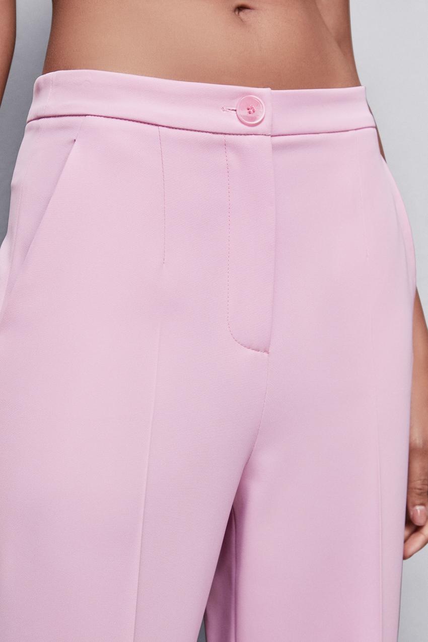 Patrizia Pepe Pleated Pants In Stretch Fabric Pinkki | LVC257310