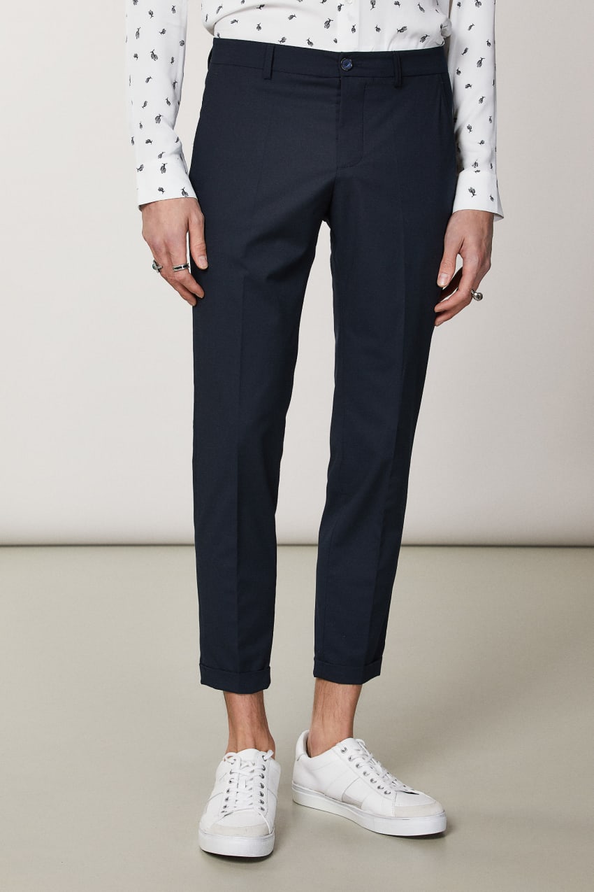 Patrizia Pepe Polyviscose Ankle-grazer Pants Sininen | QDB346917