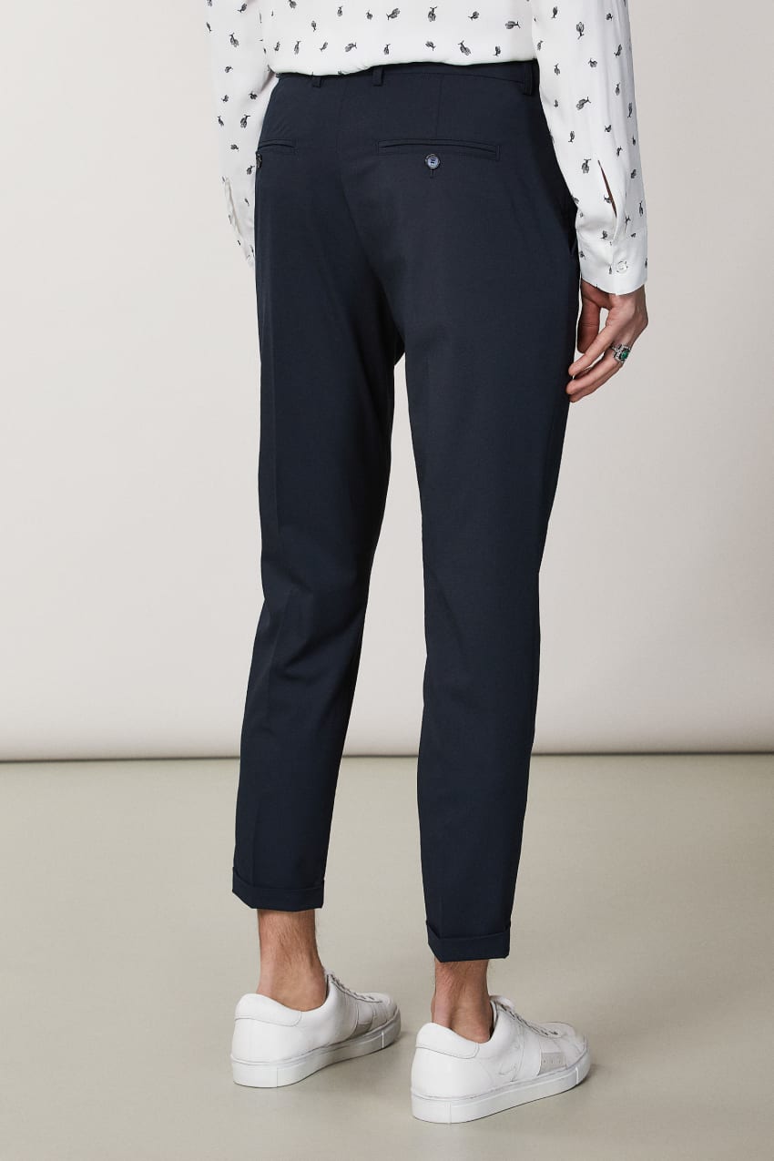 Patrizia Pepe Polyviscose Ankle-grazer Pants Sininen | QDB346917