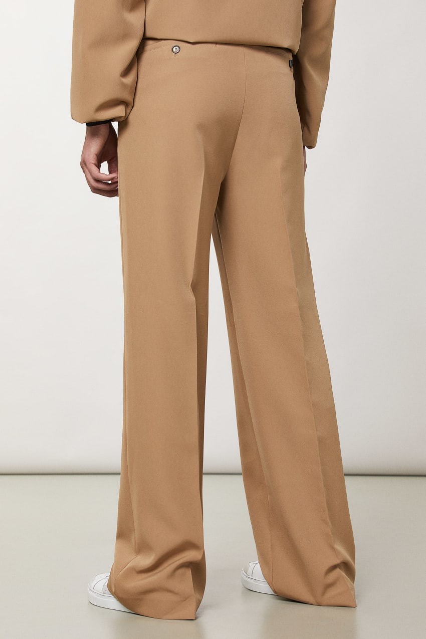 Patrizia Pepe Regular Fit Soft Pants Beige | PYK458920