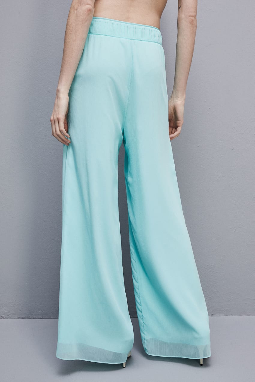 Patrizia Pepe Regular Waist Palazzo Pants Vaaleansininen | YVL261735