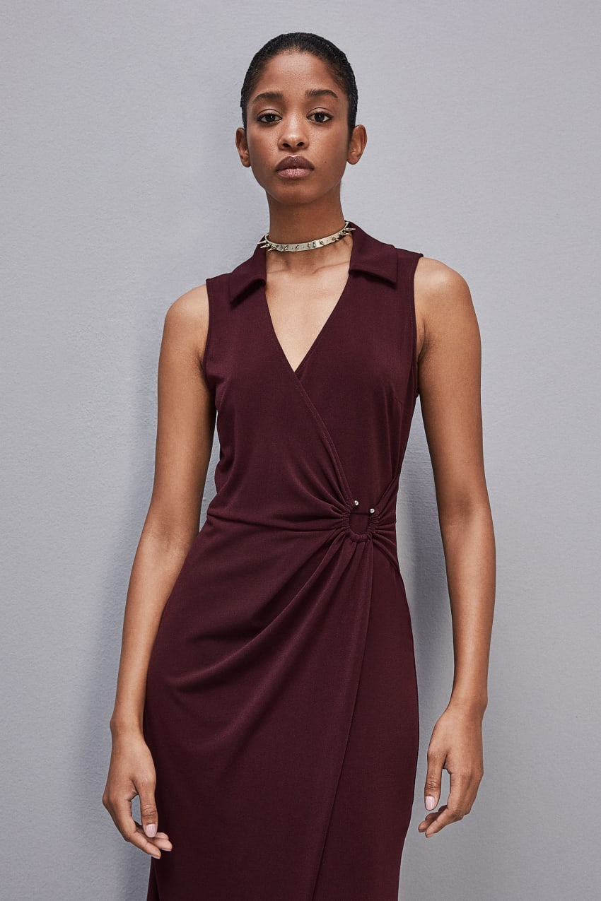 Patrizia Pepe Sleeveless Midi Jersey Dress Violetit | XJO734815