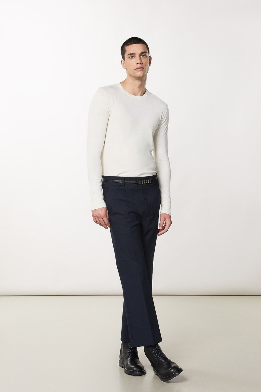 Patrizia Pepe Slim Fit Wool Sweater Valkoinen | REB547230