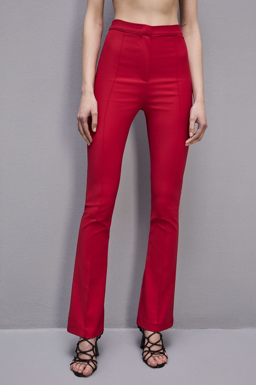 Patrizia Pepe Slim Flare Pants Punainen | BGA493052