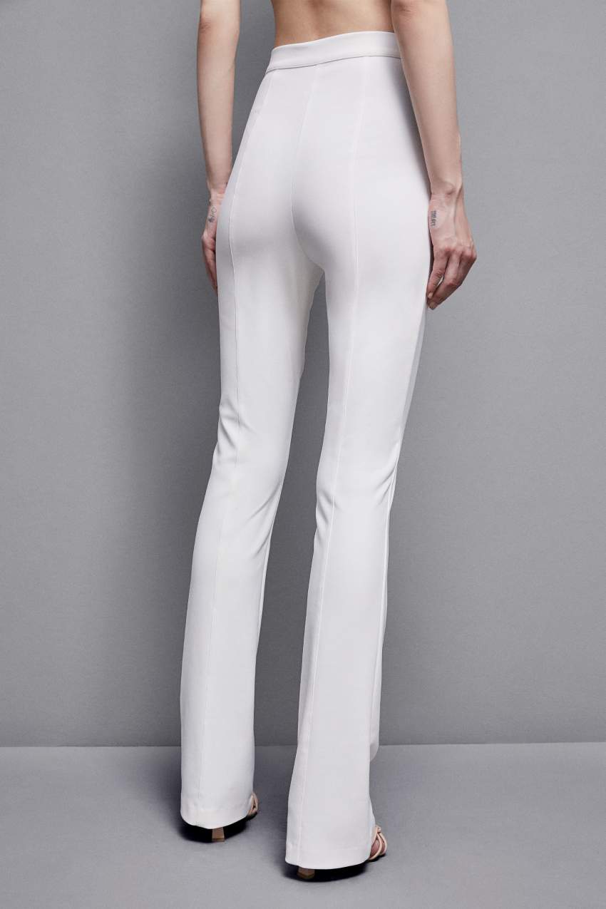 Patrizia Pepe Slim Flare Pants Valkoinen | UDV573146