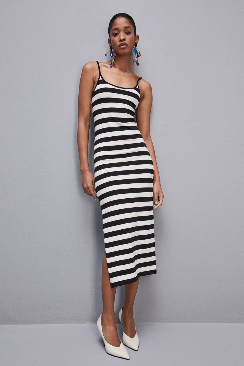 Patrizia Pepe Slim Jersey Dress With Cotton Straps Valkoinen | CXW257968