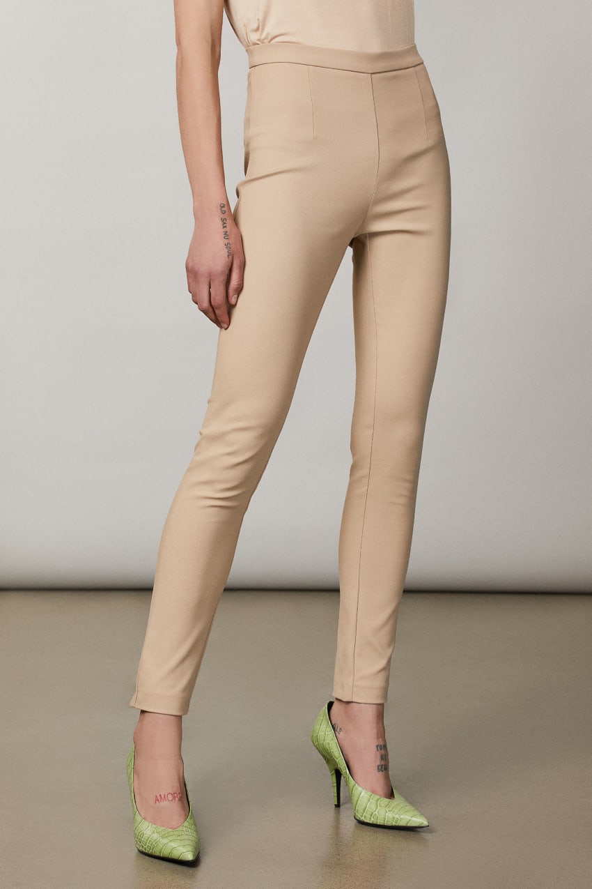 Patrizia Pepe Slim Pants Beige | VQG523097