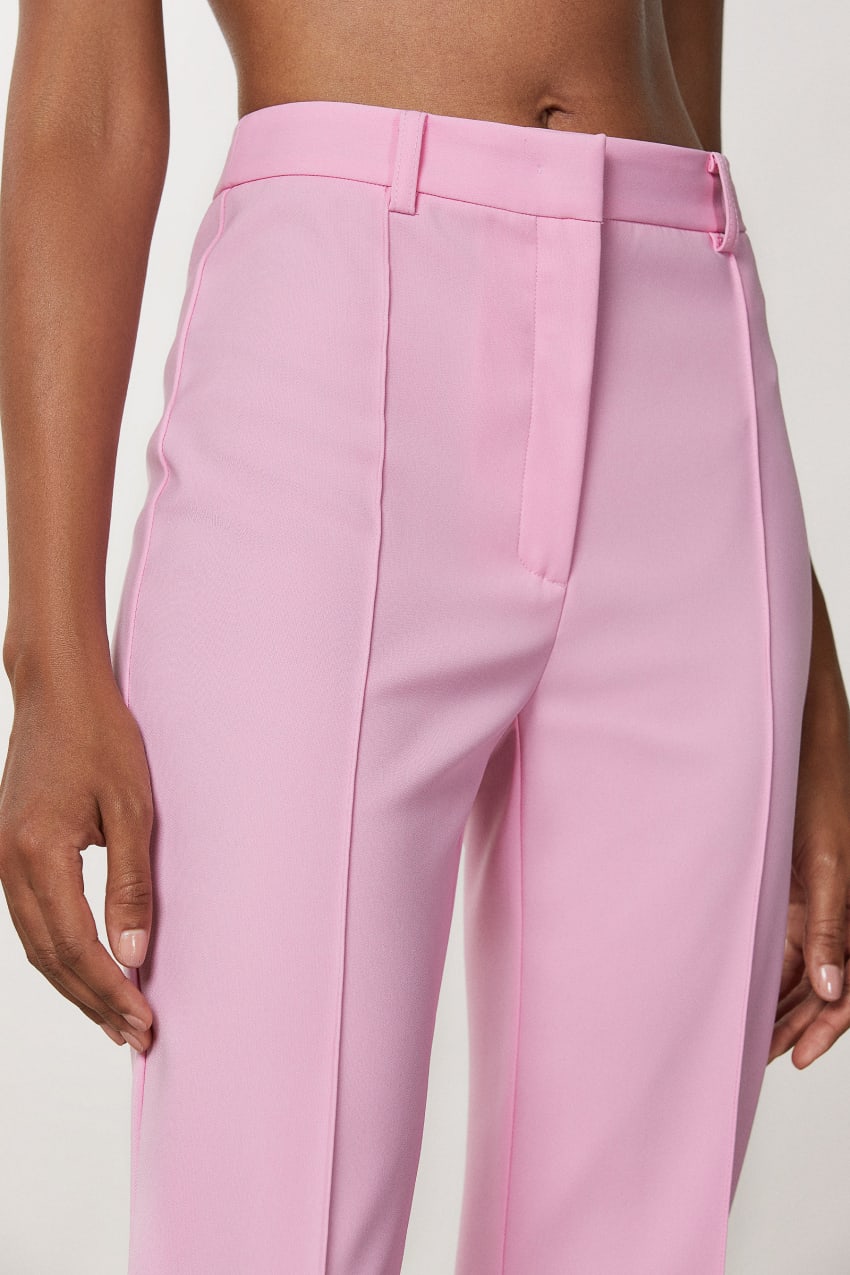 Patrizia Pepe Slim Pants With Side Slit Pinkki | XWV750316