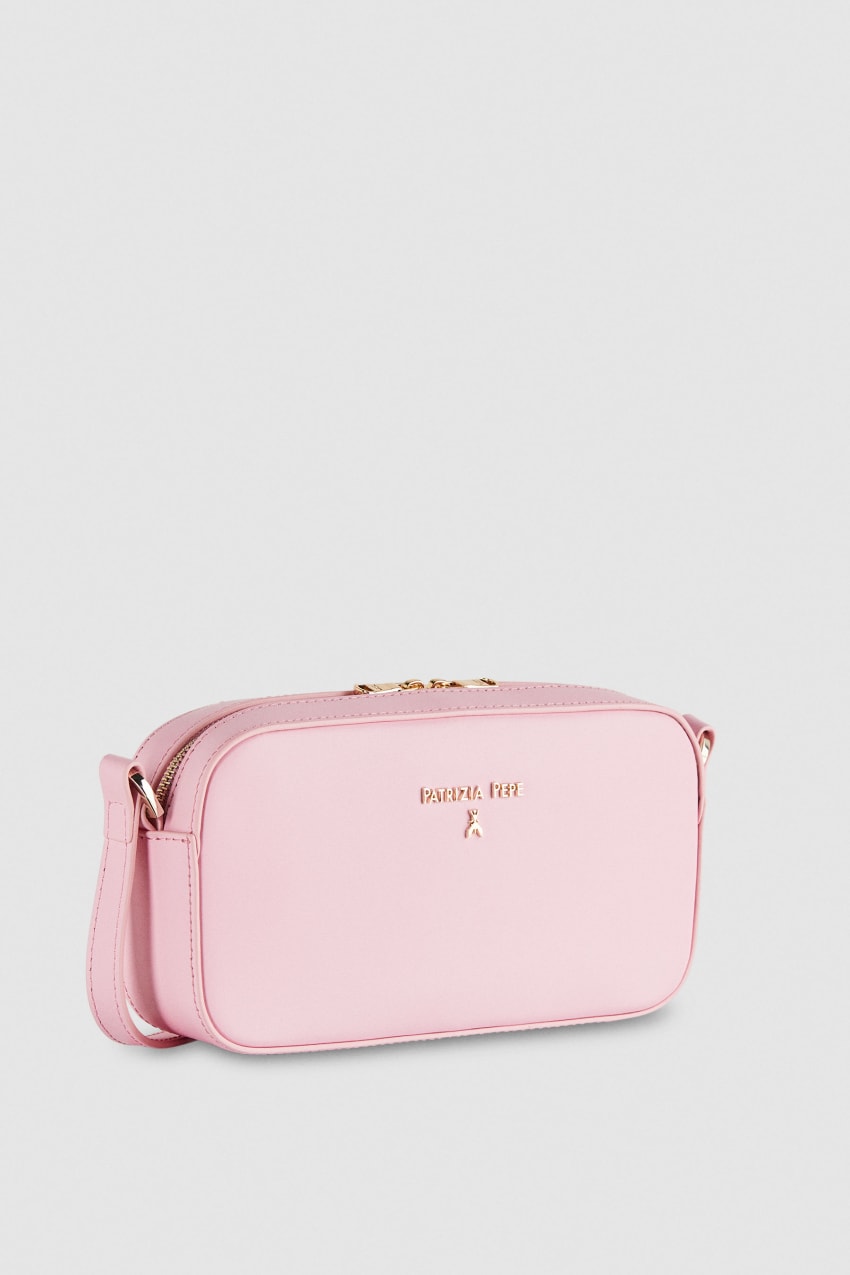 Patrizia Pepe Small Graphic Case Shoulder Bag Pinkki | OPD291857