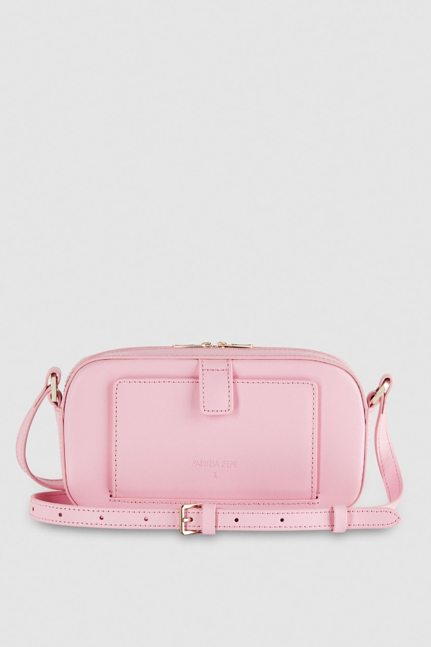 Patrizia Pepe Small Graphic Case Shoulder Bag Pinkki | OPD291857