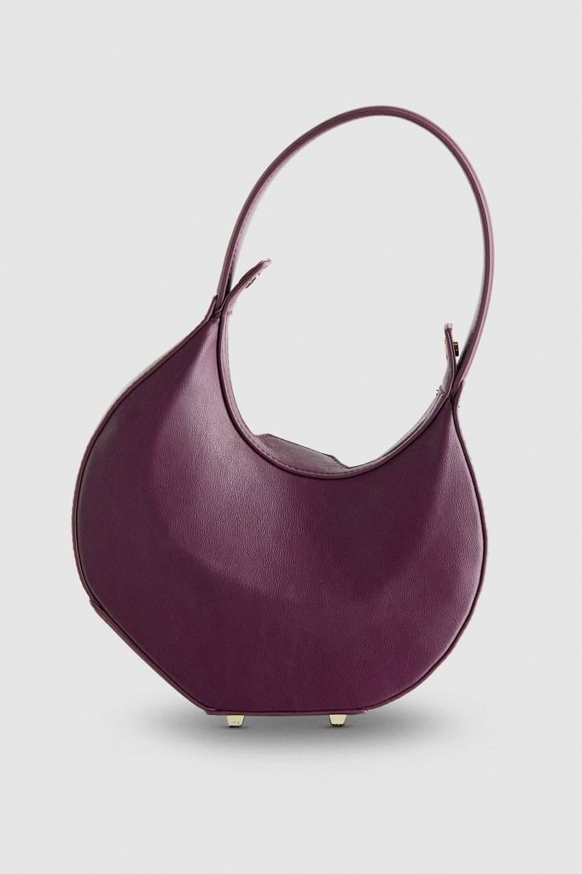 Patrizia Pepe Small Hobo Bangle Bag Violetit | WOU513920