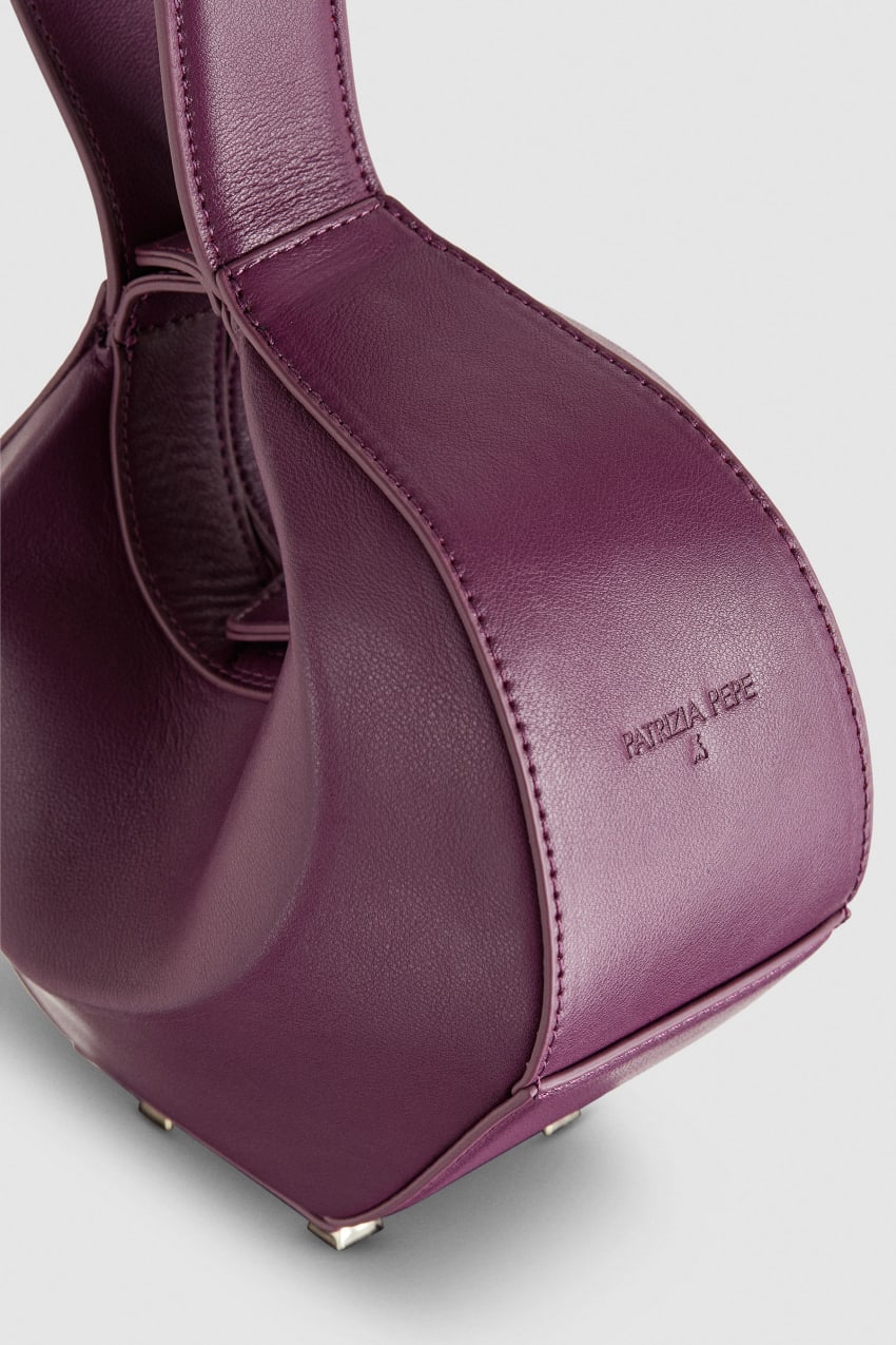 Patrizia Pepe Small Hobo Bangle Bag Violetit | WOU513920