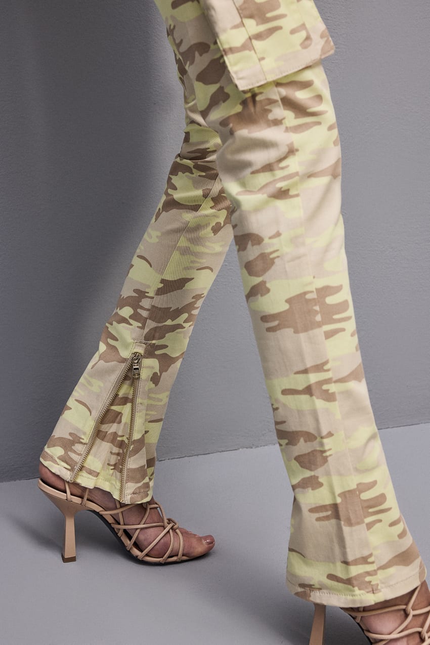 Patrizia Pepe Stretch Twill Cargo Pants Militare | VSD106483