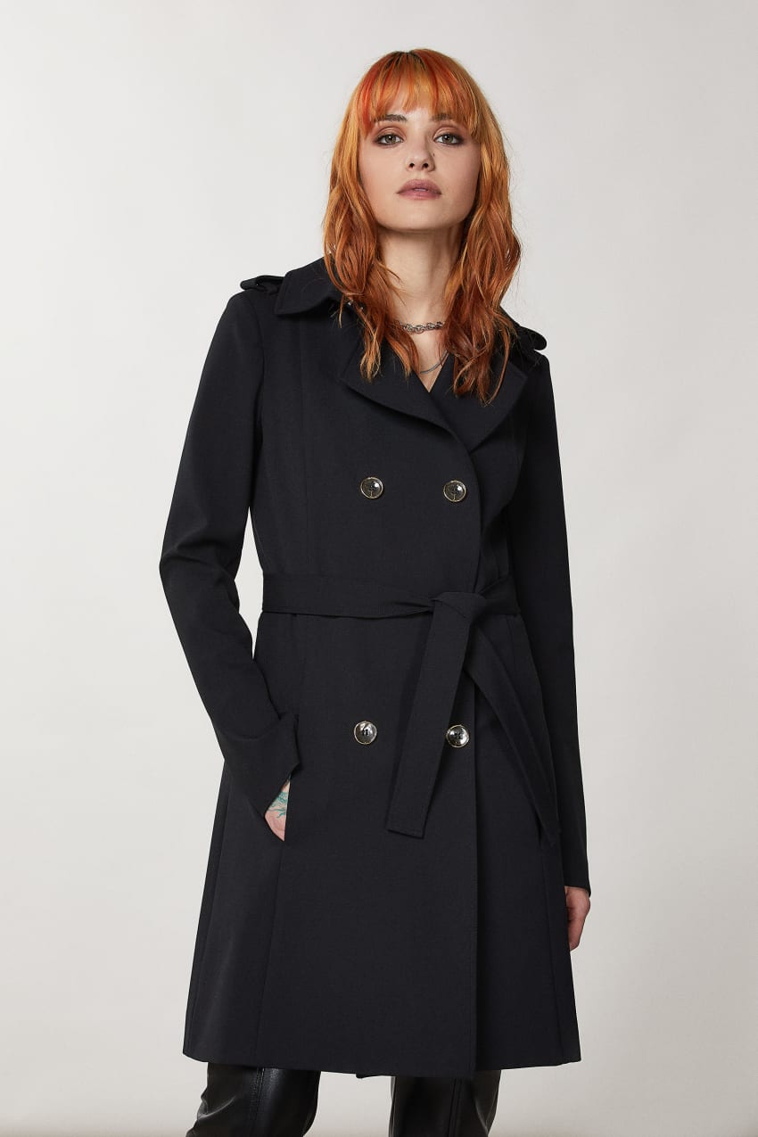 Patrizia Pepe Trench Mustat | IMS815247