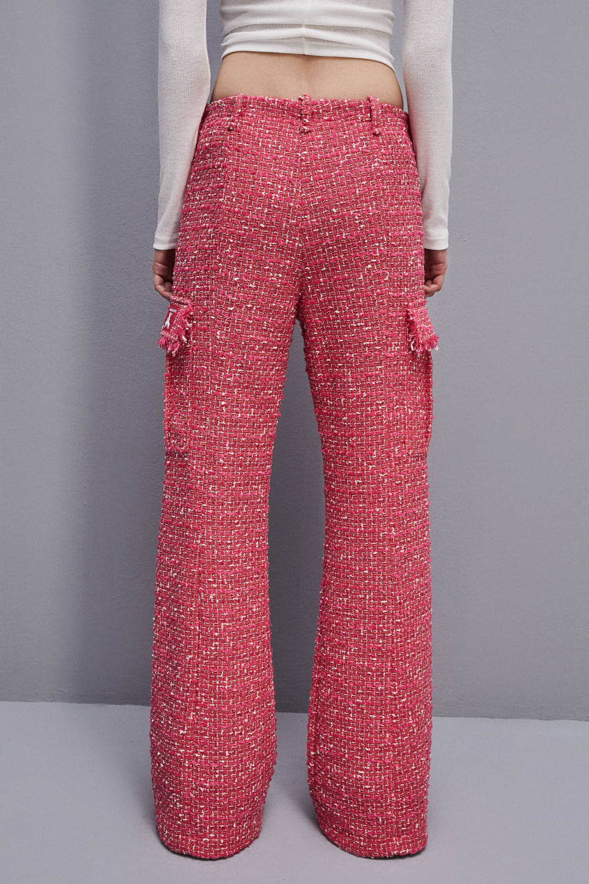 Patrizia Pepe Tweed Cargo Pants Punainen | MGF539461