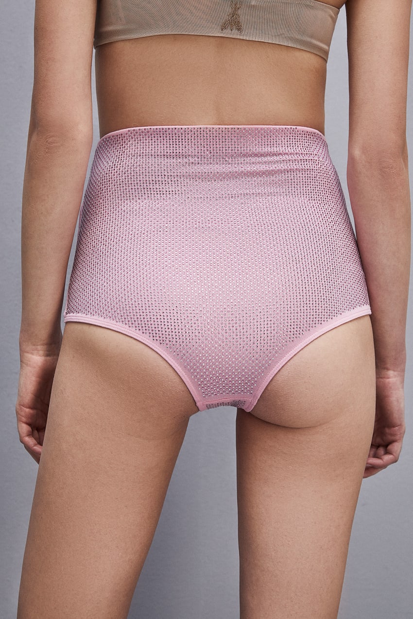 Patrizia Pepe Viscose Jersey Briefs Pinkki | KSJ361950